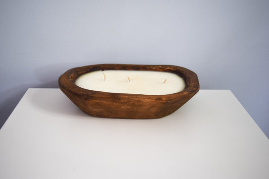 Soy dough bowl candle