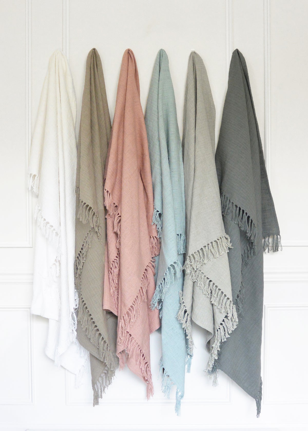 Hand woven throw
